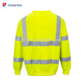 2017 Nueva Hi Viz Safety Sweatshirt Sweat Reflective Strips Mens Work Clothing Jumper Top para el otoño